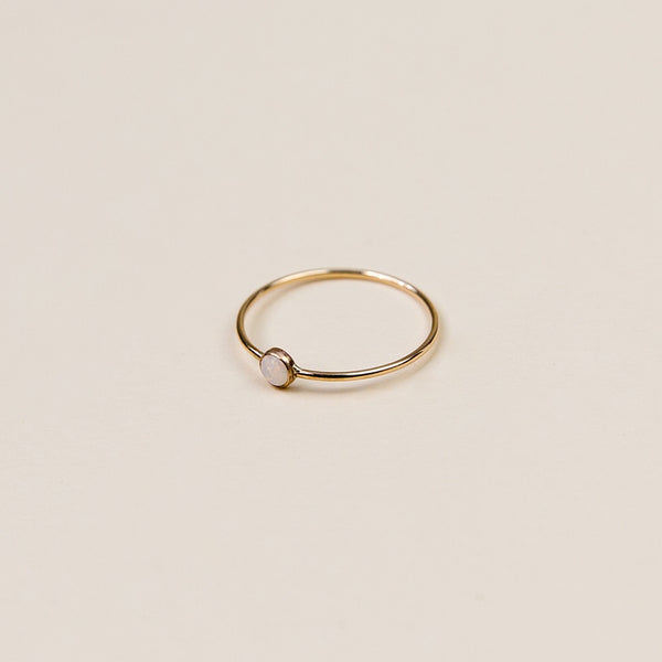 Opal Micro Dot Ring