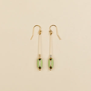 Deco Single Drop Earring in Citrine by Jessica Davies
