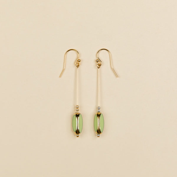 Deco Single Drop Earring in Citrine by Jessica Davies