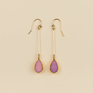 Nefertiti Long Earrings - Lavender