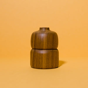 Walnut Double Bud Vase