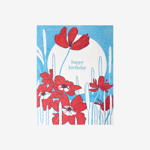 Anemone Birthday Card by Navy Midnight Press