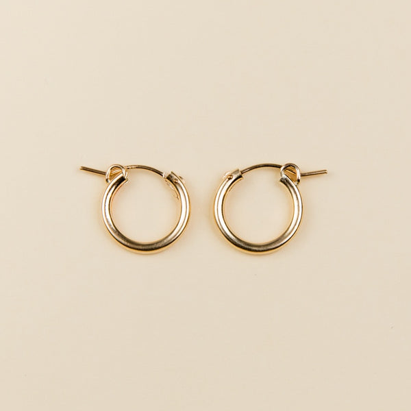 Gold Filled Clasp Hoops