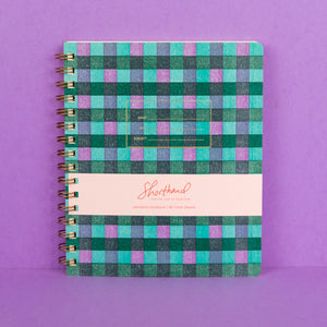 Shorthand Press Standard Notebook in Plaid, Lined