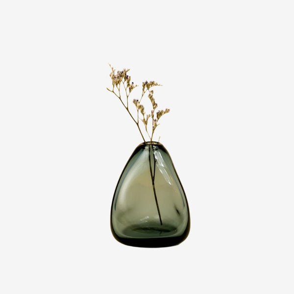Mini Vase, Tall Triangle Stone - Indigo