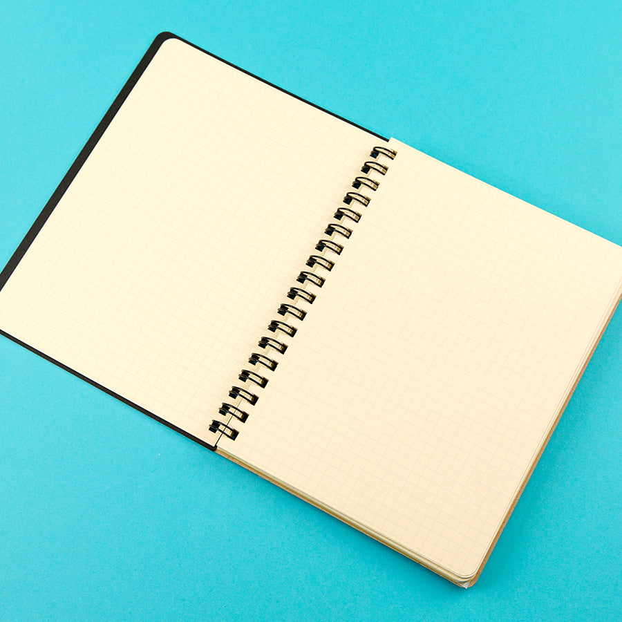 Rollbahn Spiral Notebook, Large - Silver