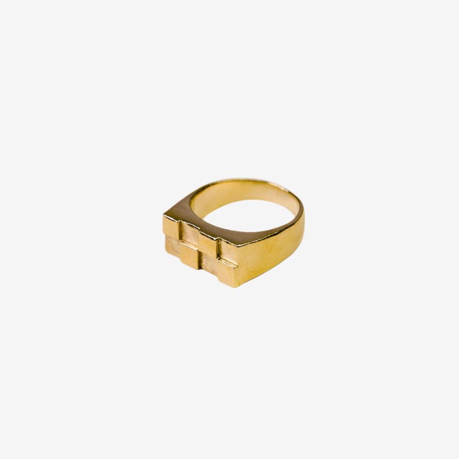 Checkerboard Signet Ring