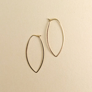 Large Oval Hoops - Gold