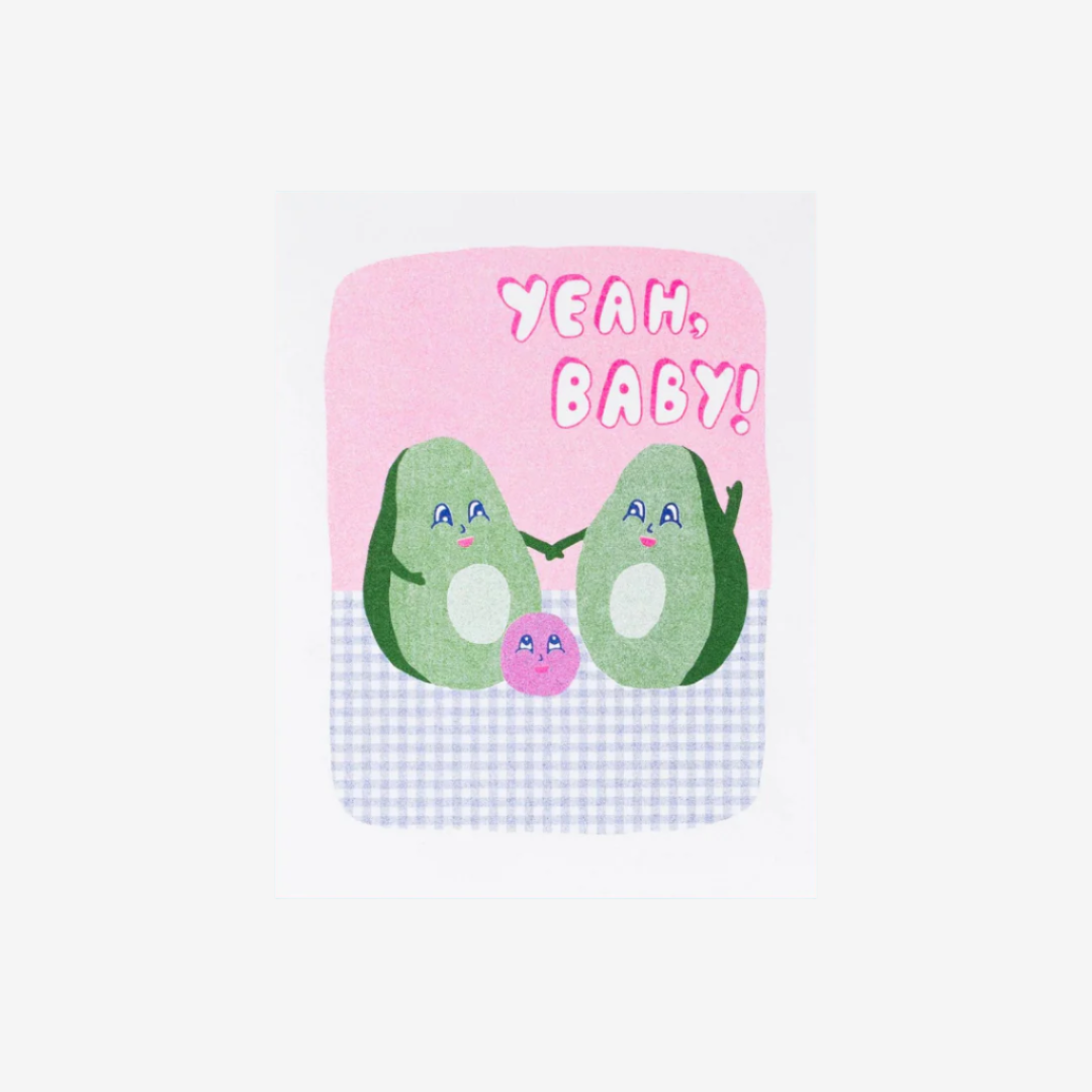 Yeah Baby Card from yellow Owl Workshop