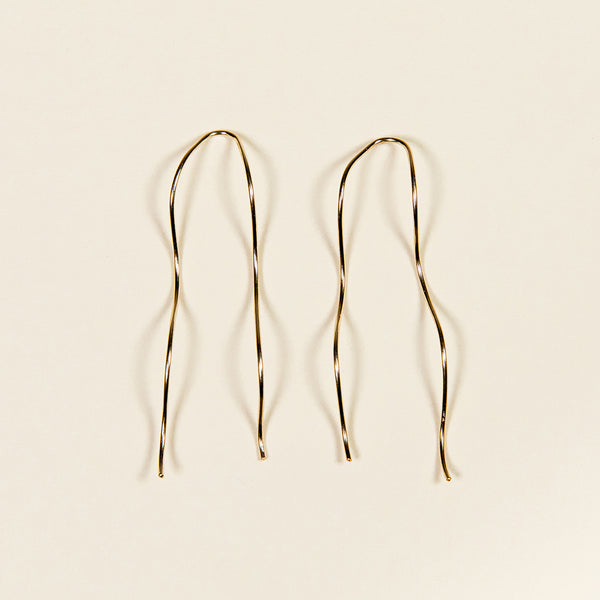 Wavy Threaders Earrings - 14K Gold Fill