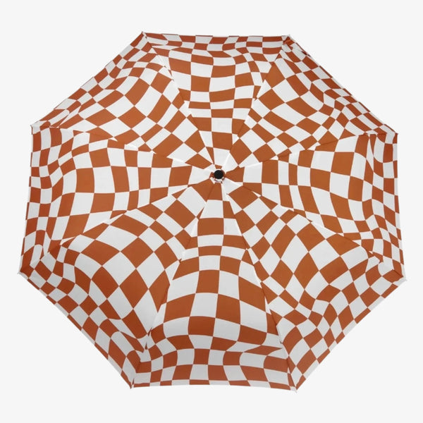 Peanut Butter Checkers Compact Umbrella